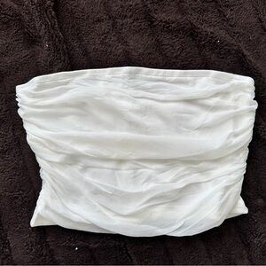 SHEIN White Textured Tube Top